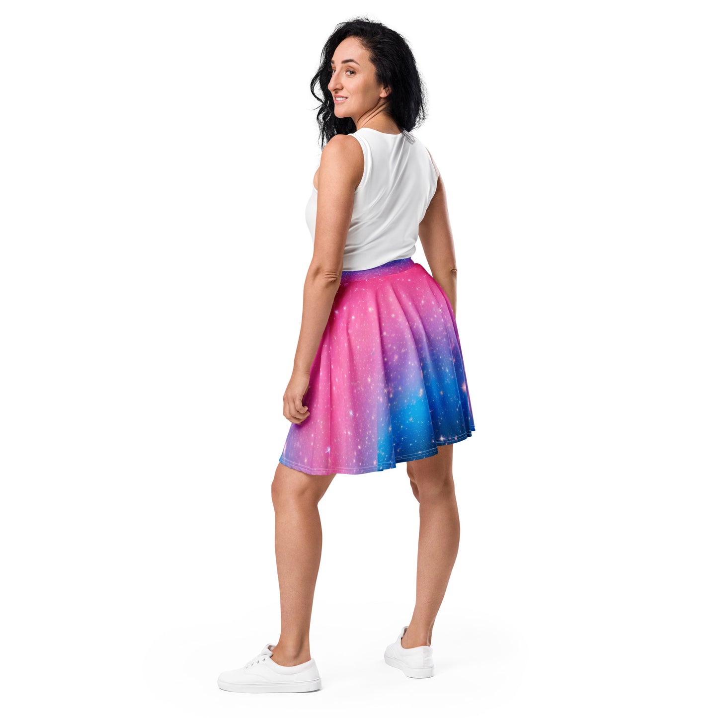 Stars on Pink and Blue Skirt