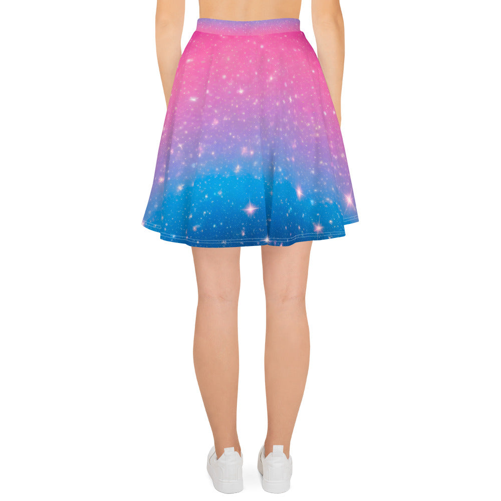 Stars on Pink and Blue Skirt