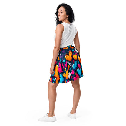 Colorful Hearts Skirt