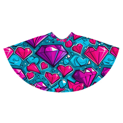 Colorful Diamond Hearts Skirt