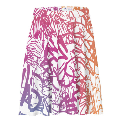 Positive Colorful Graffiti Art Skirt