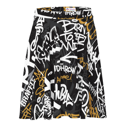 Captions Graffiti Art Skirt