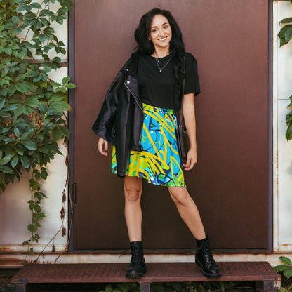 Bright Graffiti Art Skirt