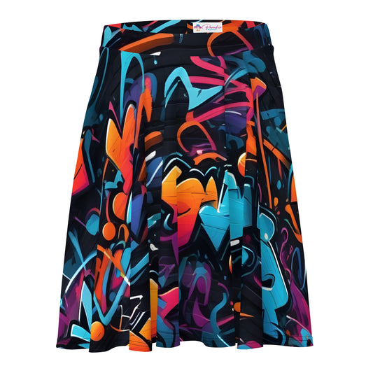 Bad Neighborhood Graffiti Art Skirt