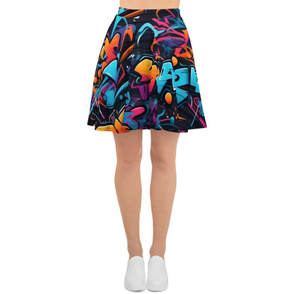 Bad Neighborhood Graffiti Art Skirt