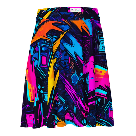 Lightning Graffiti Art Skirt