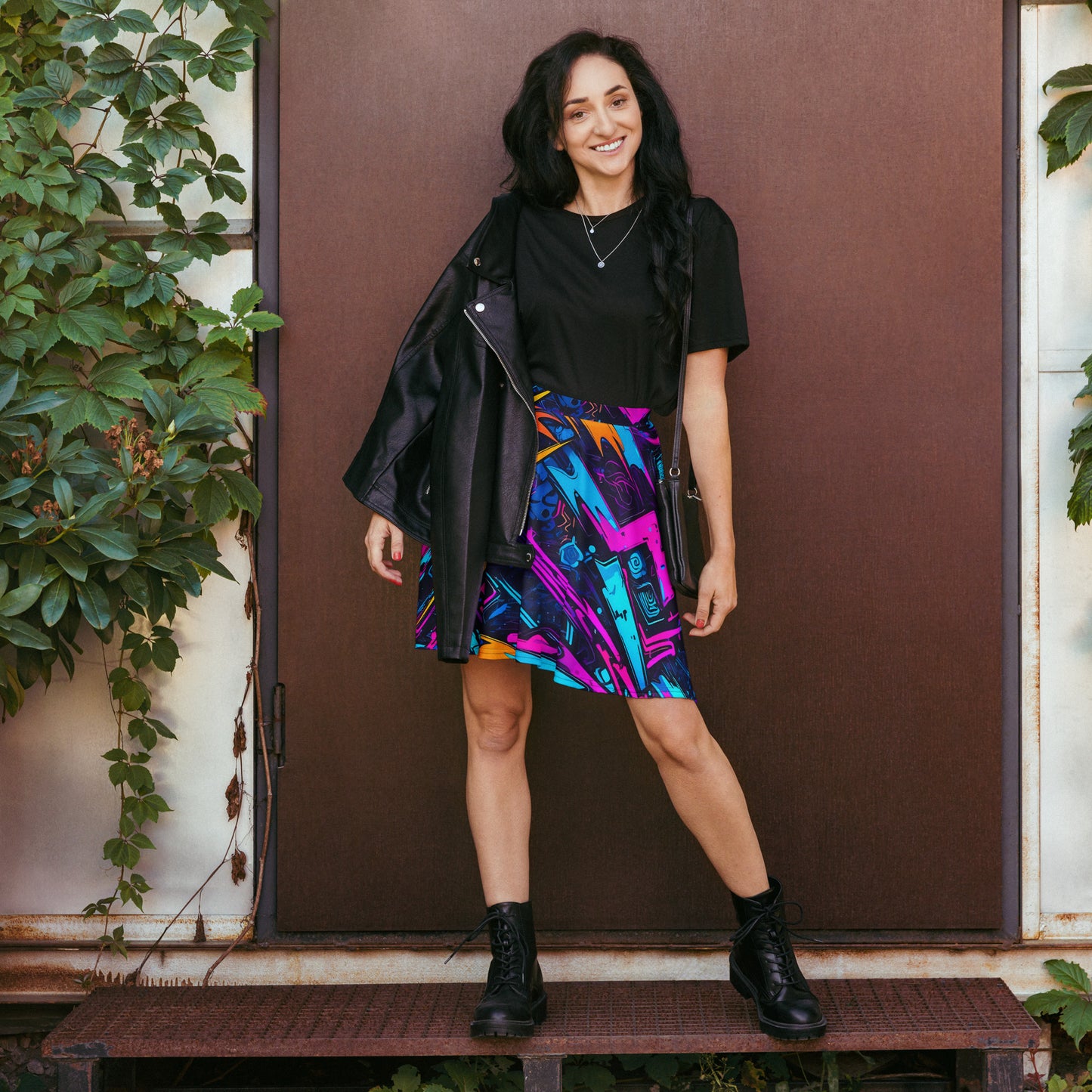 Lightning Graffiti Art Skirt