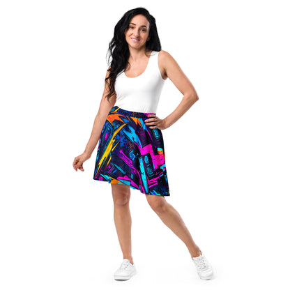 Lightning Graffiti Art Skirt