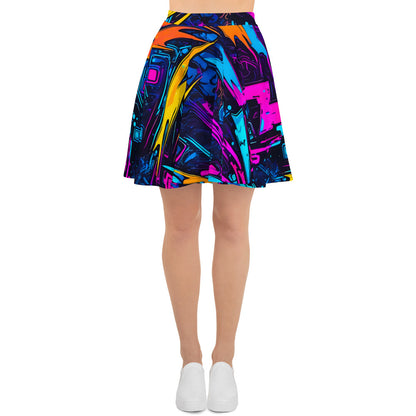 Lightning Graffiti Art Skirt