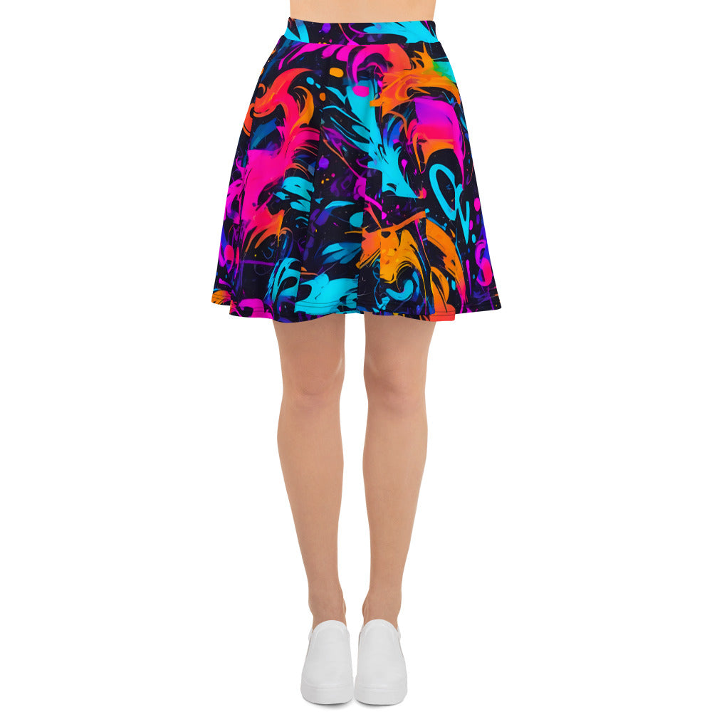 Colors in Graffiti Skirt