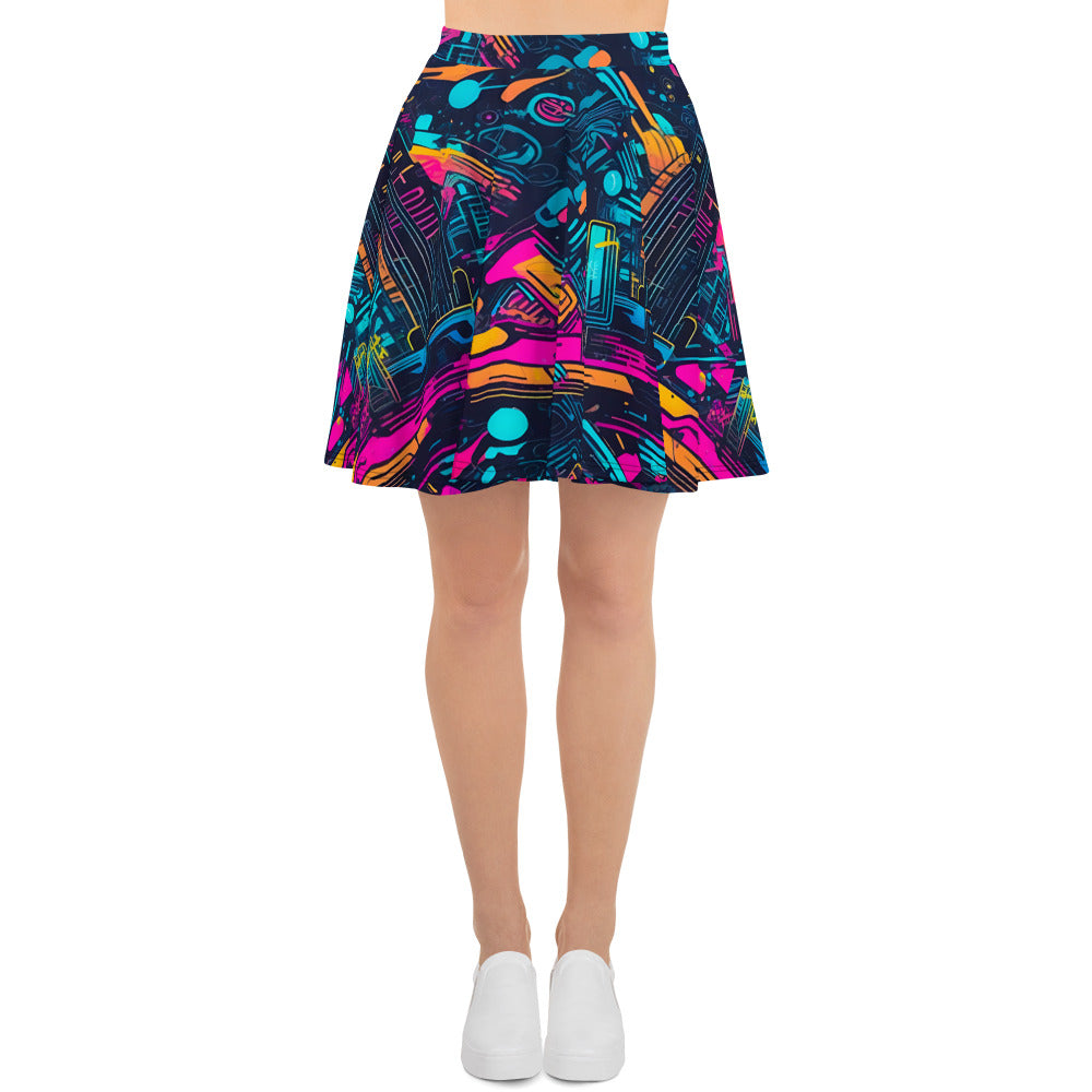 Cyber Graffiti Skirt