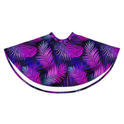 Purple Tropical Floral Skirt