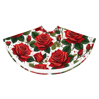 Red Roses Floral Skirt