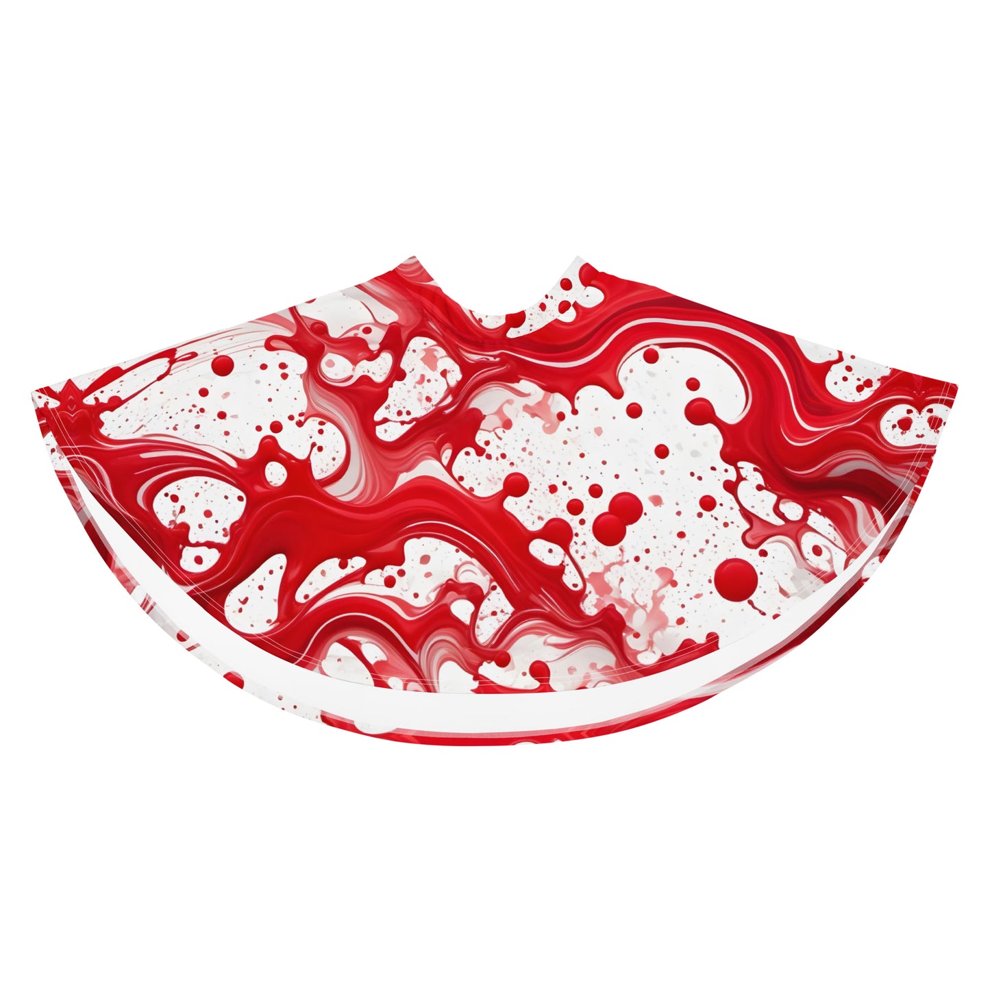 Red Paint Splash Art Skirt