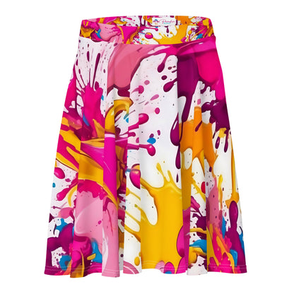 Pink Splash Art Skirt