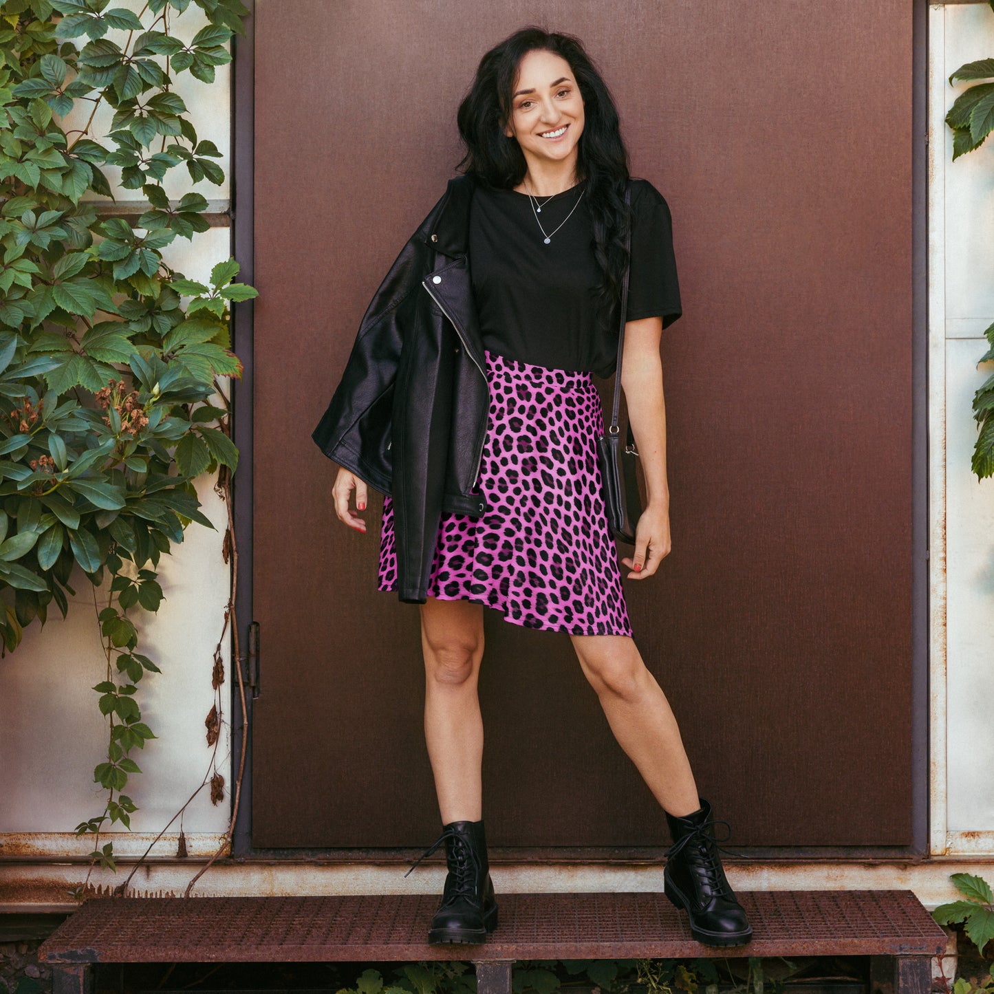 Pink Leopard Skirt