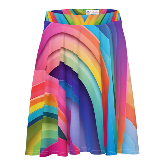 Rainbow Abstract Skirt