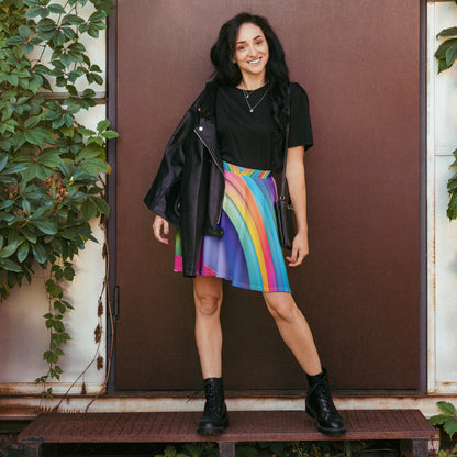 Rainbow Abstract Skirt