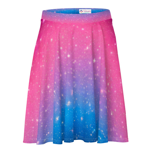 Stars on Pink and Blue Skirt