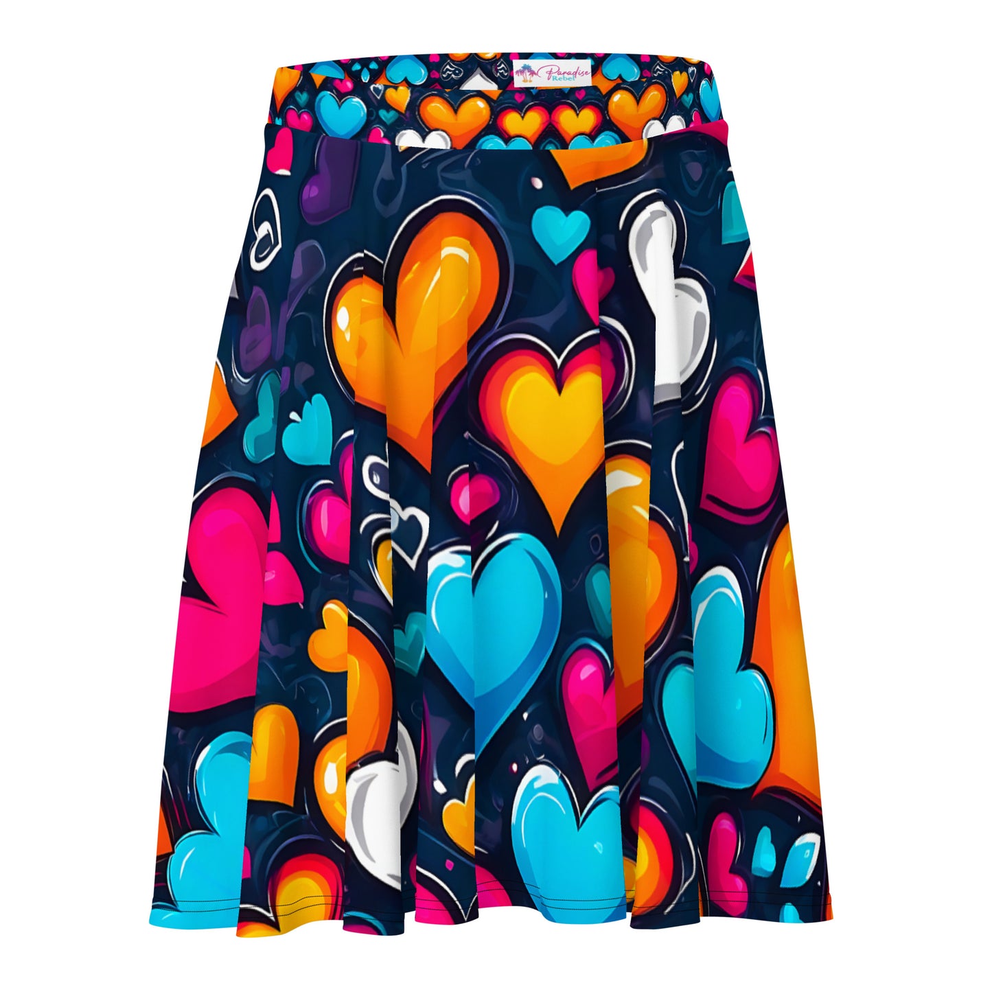 Colorful Hearts Skirt