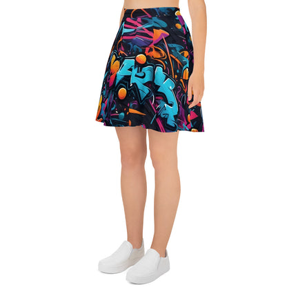 Bad Neighborhood Graffiti Art Skirt