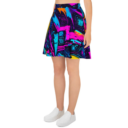 Lightning Graffiti Art Skirt