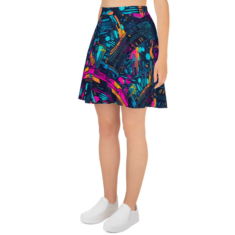 Cyber Graffiti Skirt