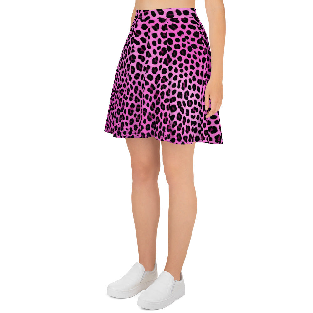 Pink Leopard Skirt