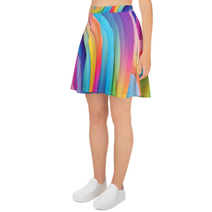 Rainbow Abstract Skirt