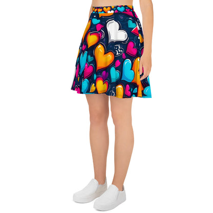 Colorful Hearts Skirt