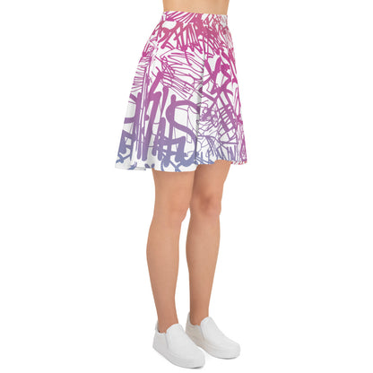 Positive Colorful Graffiti Art Skirt