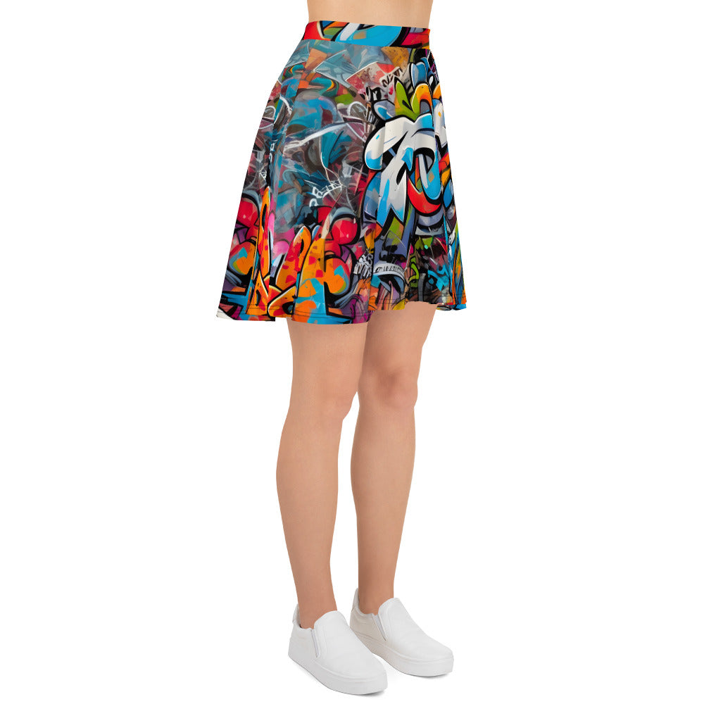 Dark Graffiti Skirt