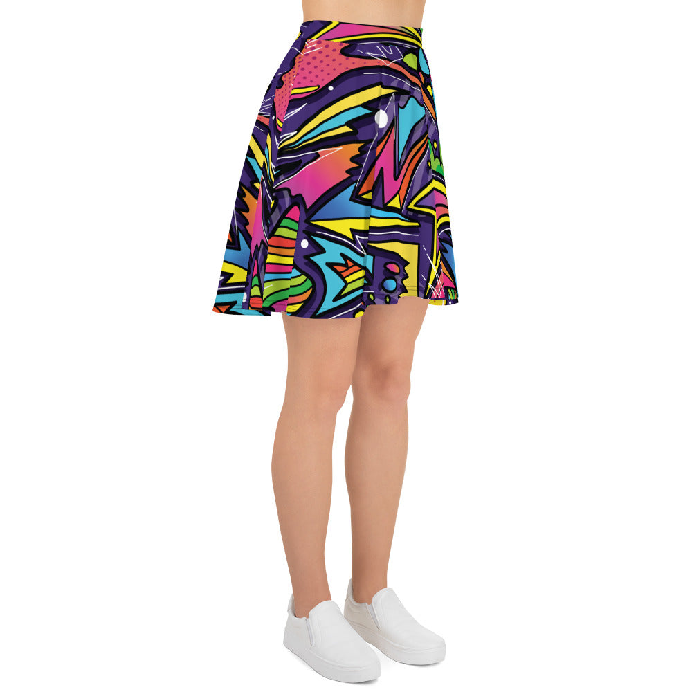 Comic Graffiti Skirt