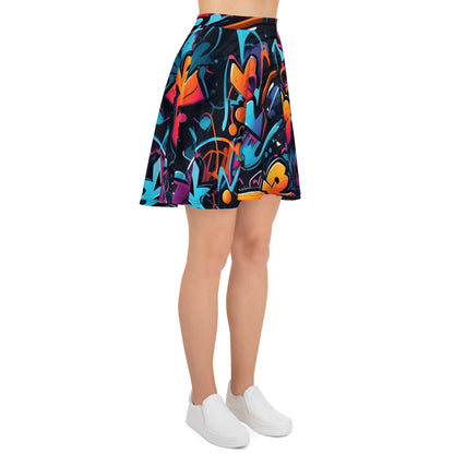 Bad Neighborhood Graffiti Art Skirt