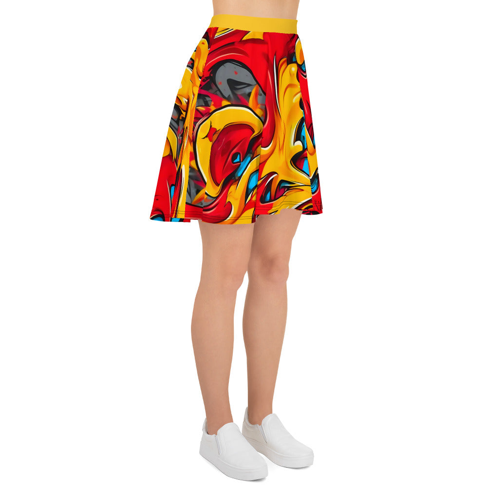 Red and Yellow Skirt