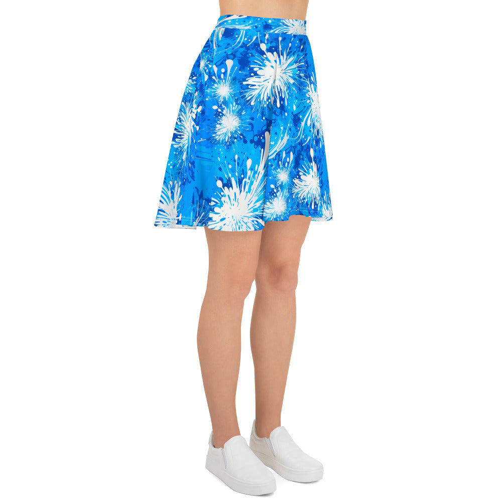 Frosty Splash Art Skirt