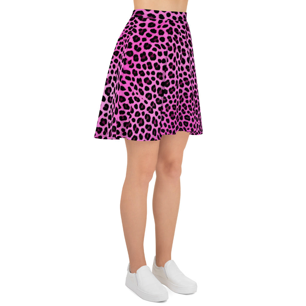 Pink Leopard Skirt