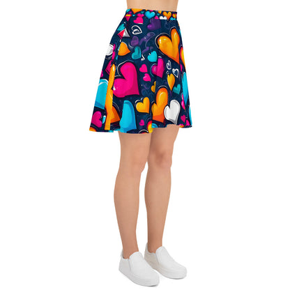 Colorful Hearts Skirt